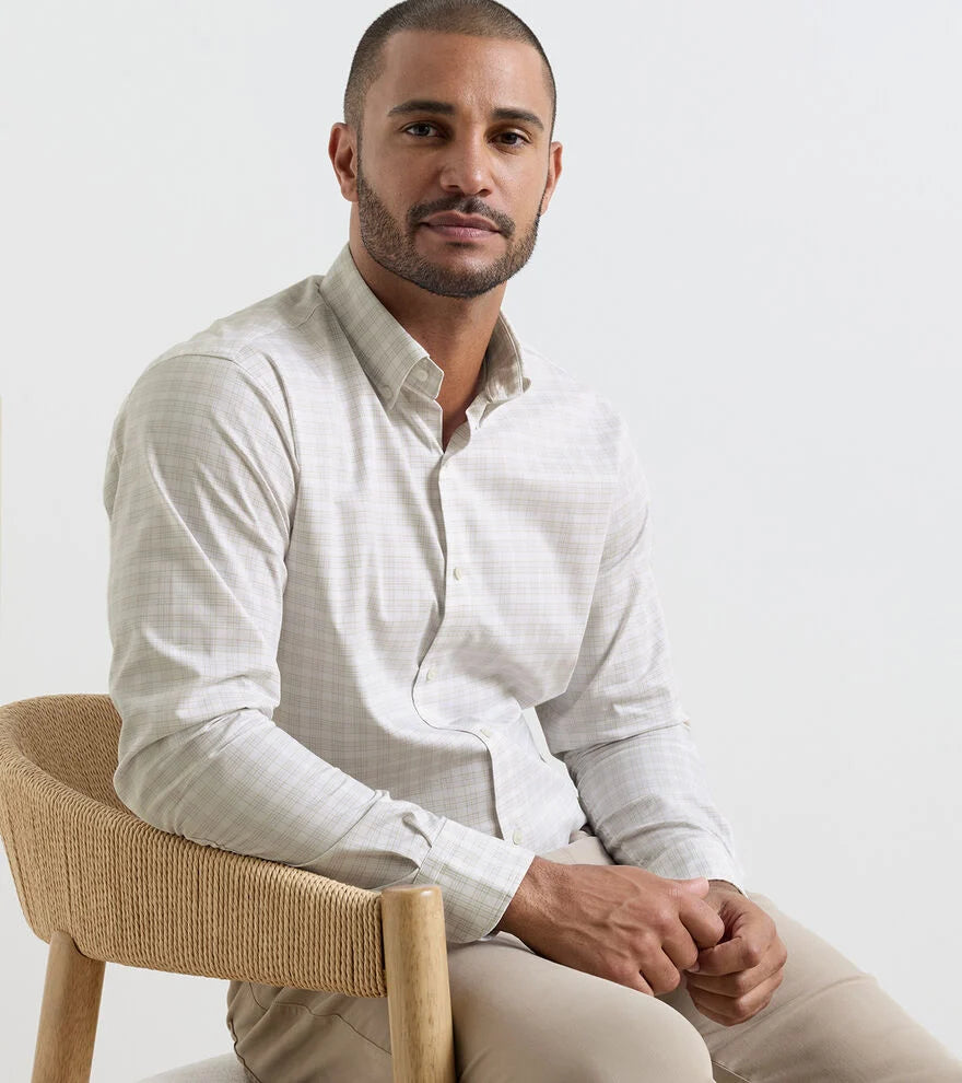 Douglas Crown Lite Cotton-Stretch Sport Shirt