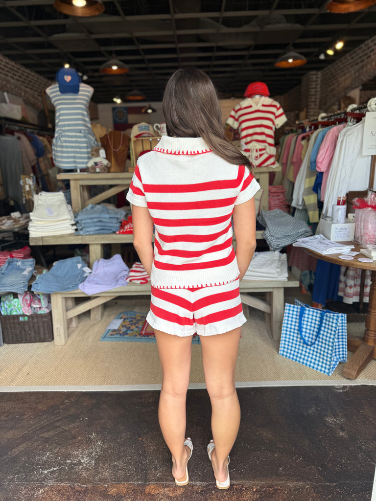 Striped Knit Top