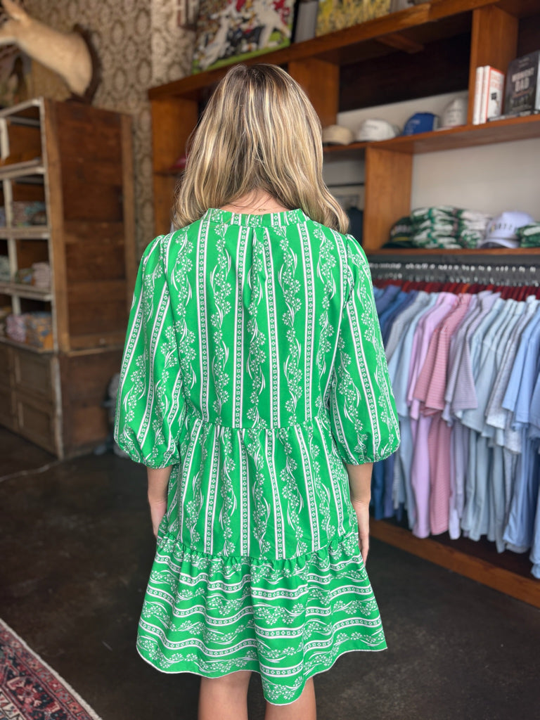 FINAL SALE - Riley Garden Lace Green Mini Dress