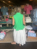 FINAL SALE - White Eyelet Lace Skirt