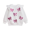 Bow Sequin Sweatshirt