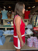Solid Jersey Skirt Red