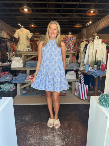Front-Tie Smocked Top