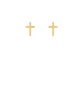 Mini Cross Stud Earrings